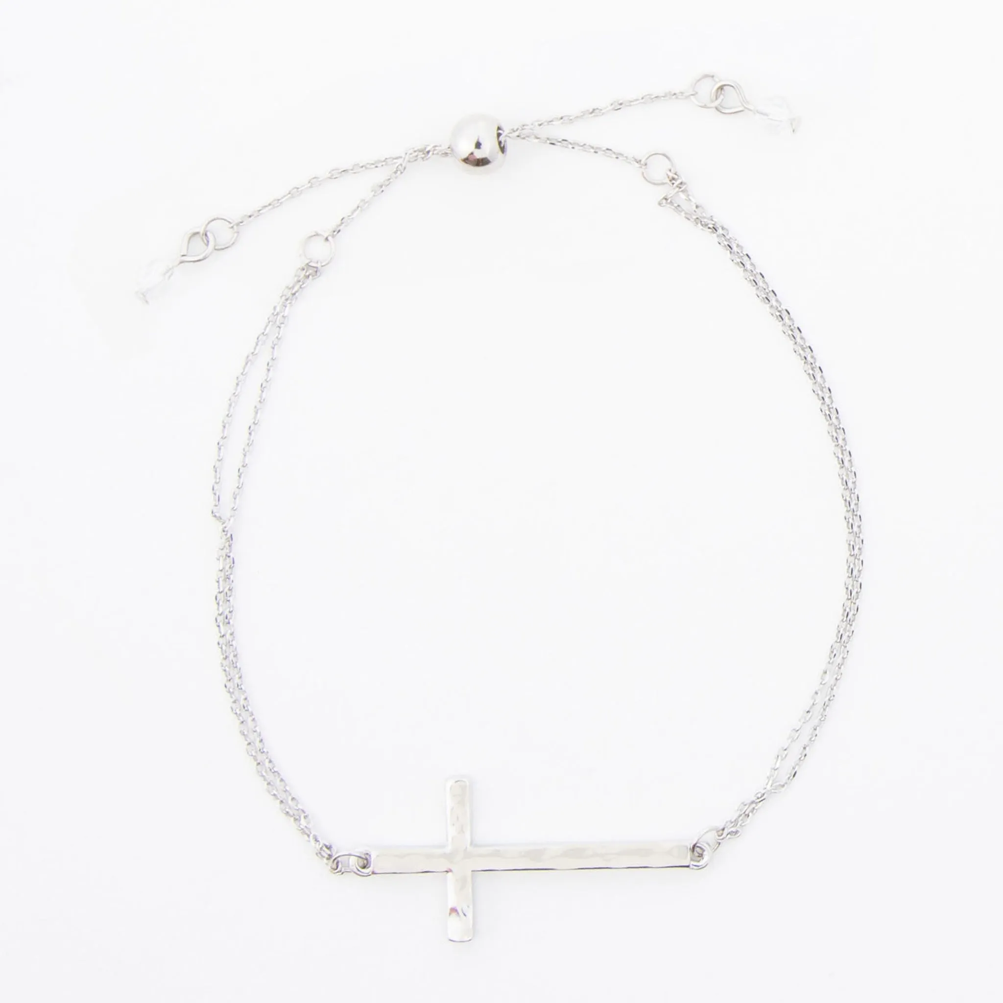 Alcea Double Row Cross Bracelet