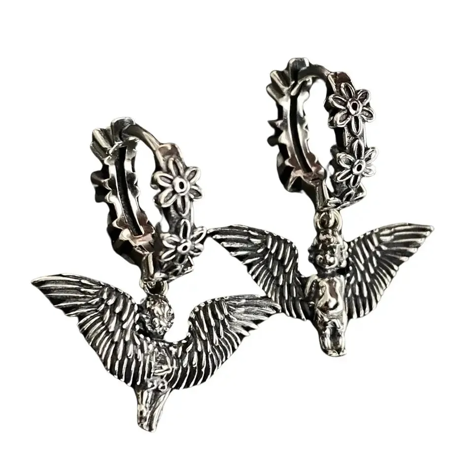 Angel Aesthetic Earrings for Y2K and Grandmacore Styles
