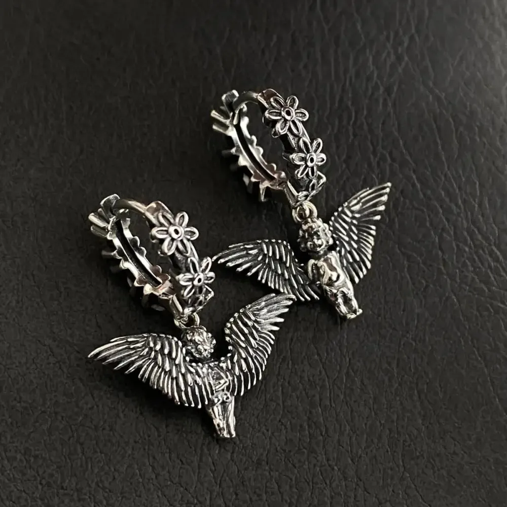 Angel Aesthetic Earrings for Y2K and Grandmacore Styles