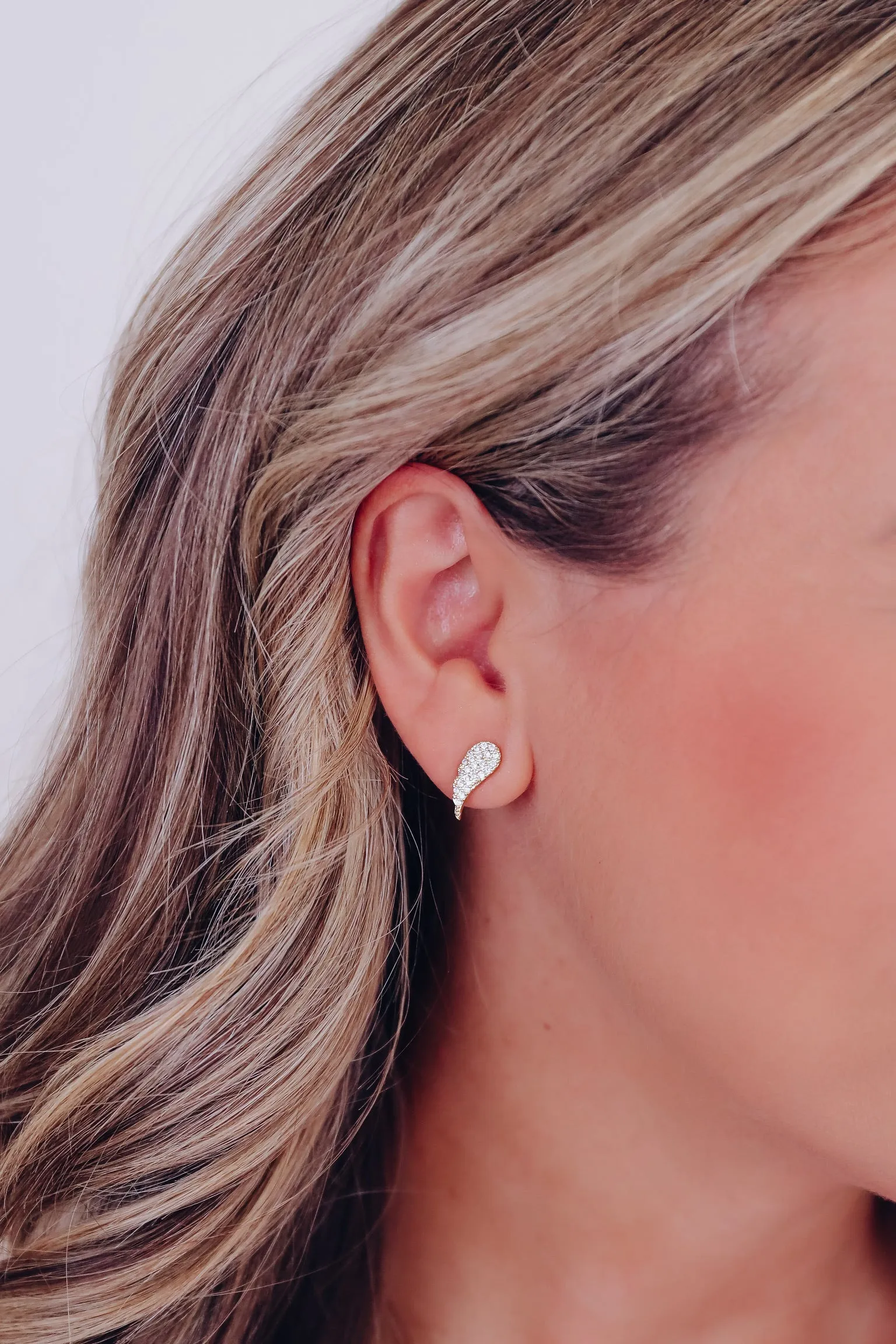 Angie Angel Earrings - Gold