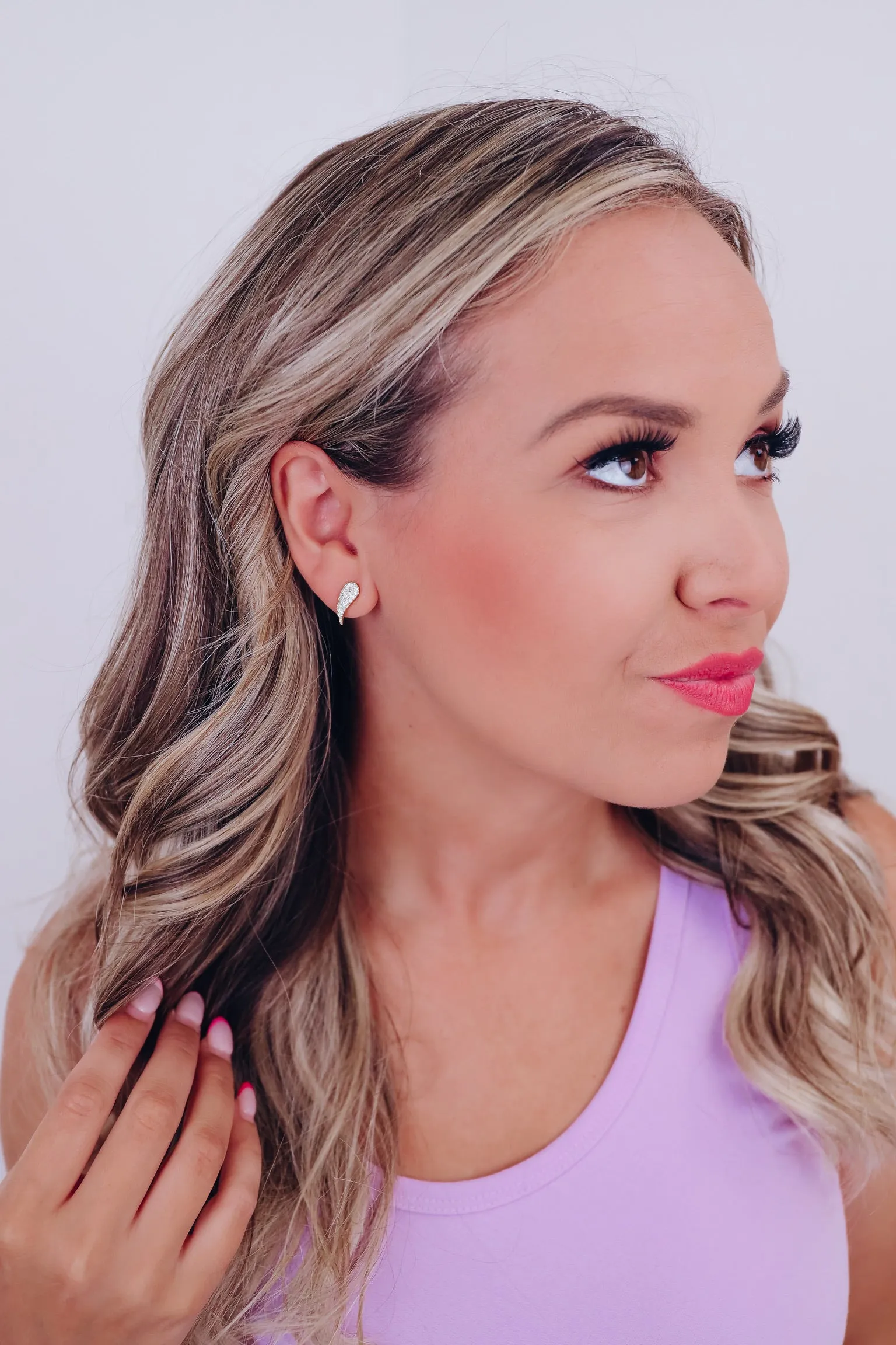 Angie Angel Earrings - Gold