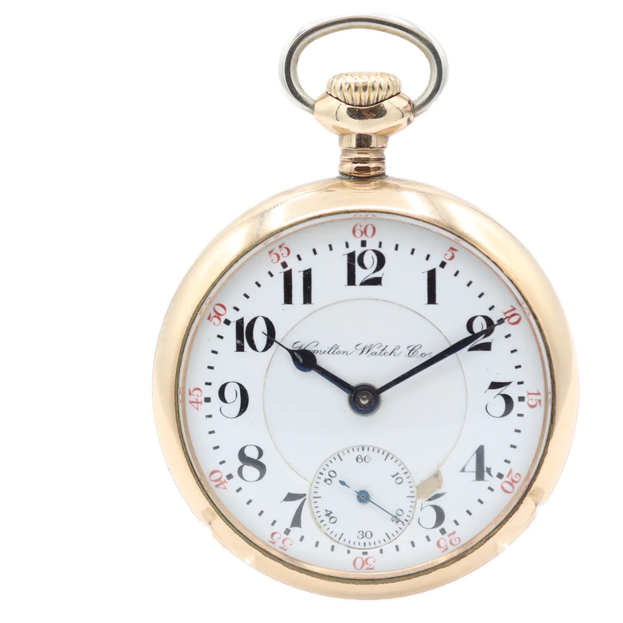 Antique 18s Hamilton Two Tone Rare 21 Jewel Railroad Pocket Watch 940 10k GF