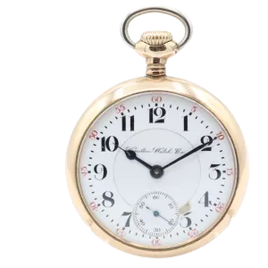 Antique 18s Hamilton Two Tone Rare 21 Jewel Railroad Pocket Watch 940 10k GF