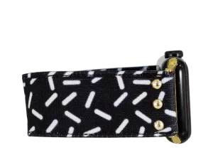 Black & White Confetti Apple Watch Band