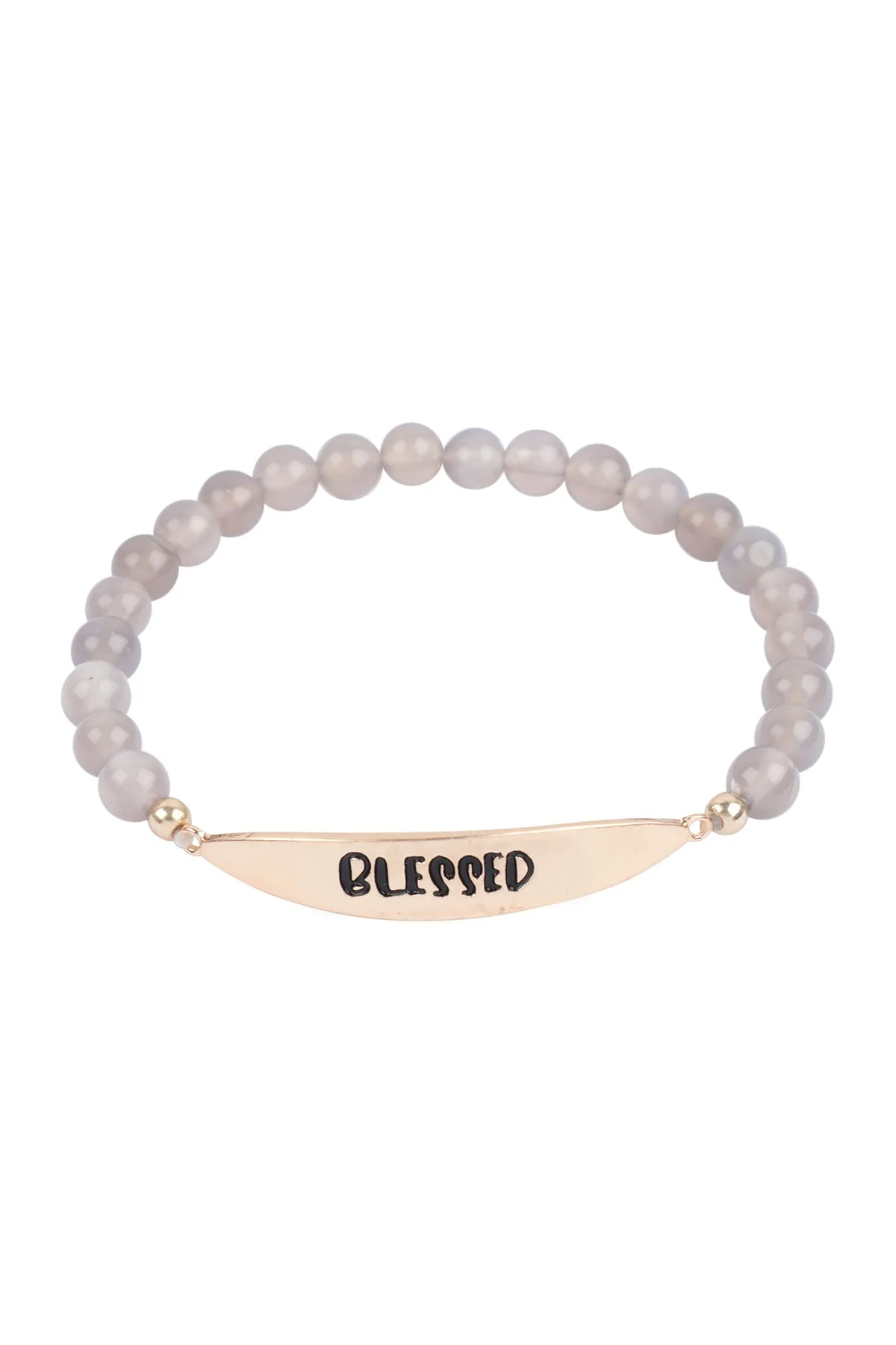 BLESSED NATURAL STONE STRETCH BRACELET