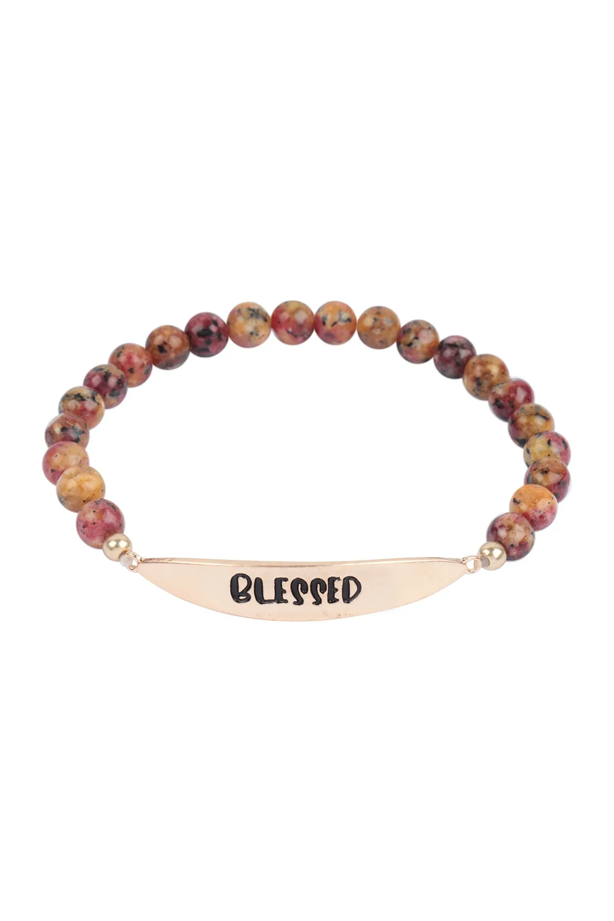 BLESSED NATURAL STONE STRETCH BRACELET