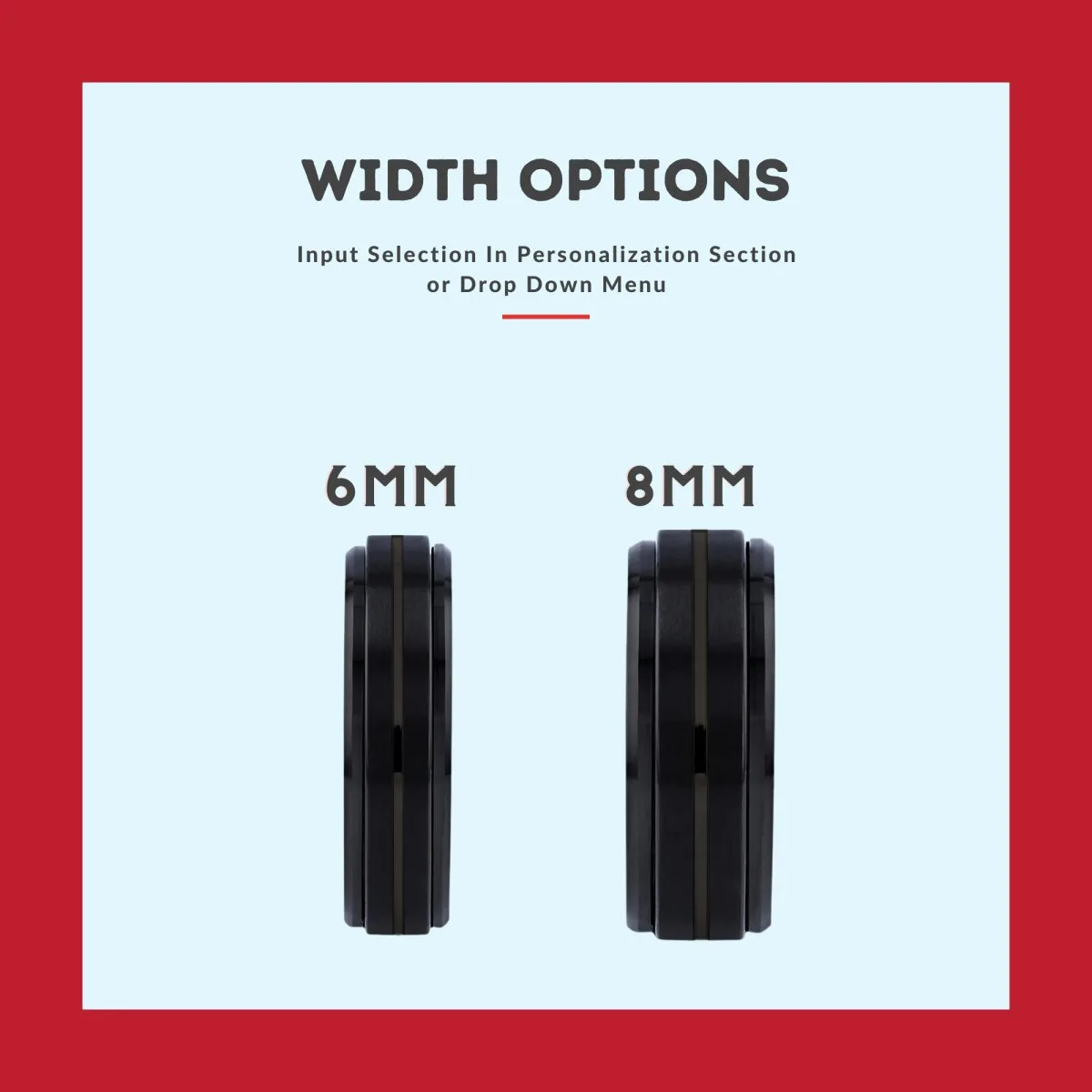 BLITZ | Green Ring, Black Tungsten Ring, Grooved, Stepped Edge