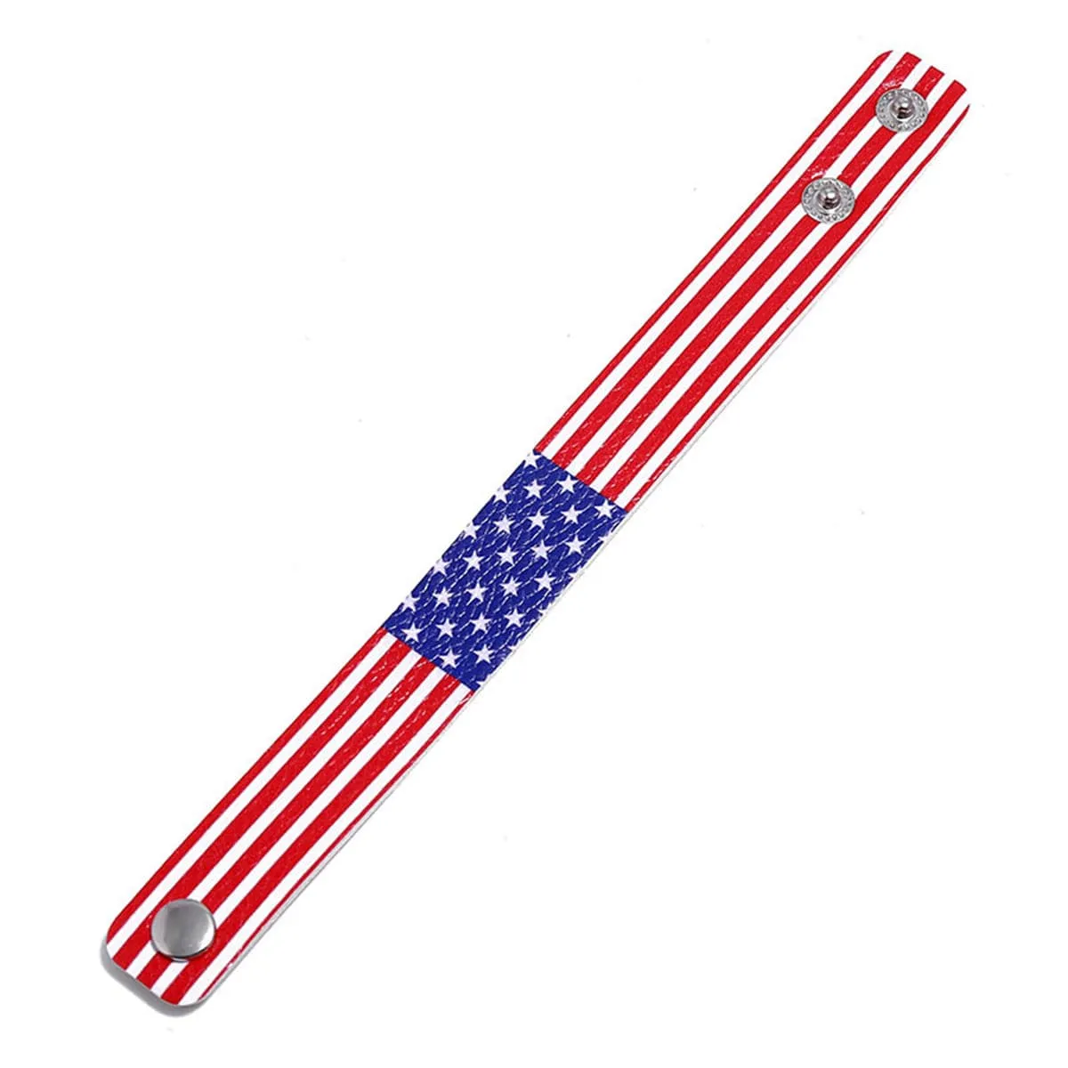 Blue & Red Polystyrene Stars & Stripes Bracelet