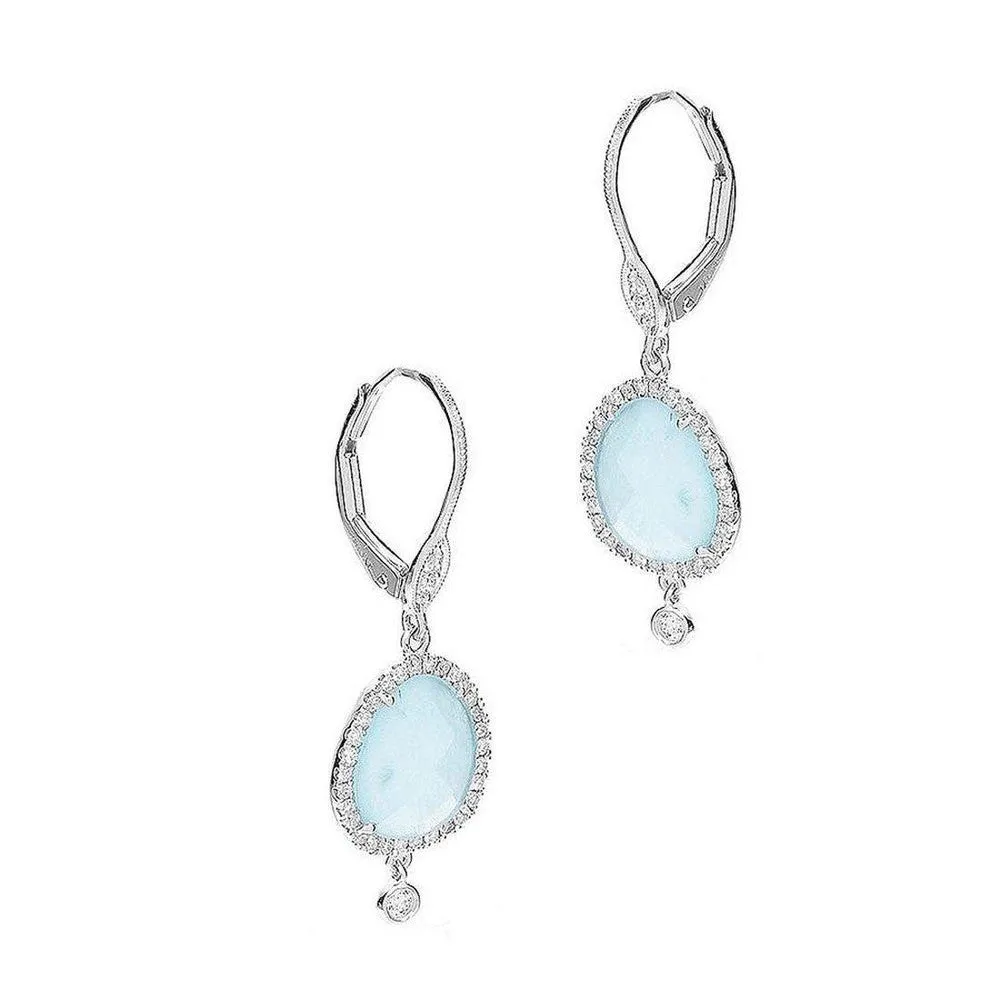 Blue Chalcedony Earrings