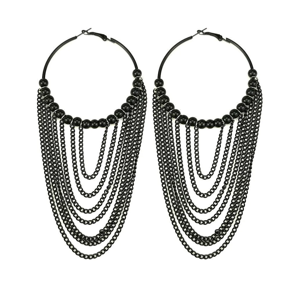 Boho Chic Round tassels Earrings