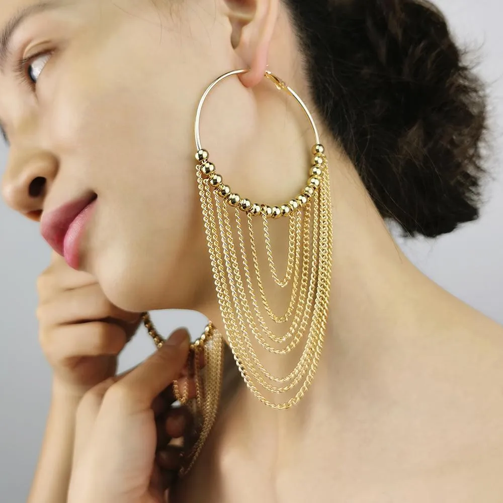 Boho Chic Round tassels Earrings