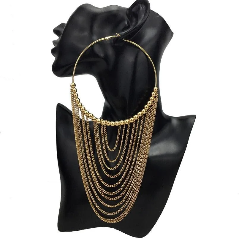 Boho Chic Round tassels Earrings