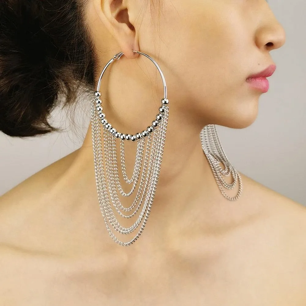 Boho Chic Round tassels Earrings