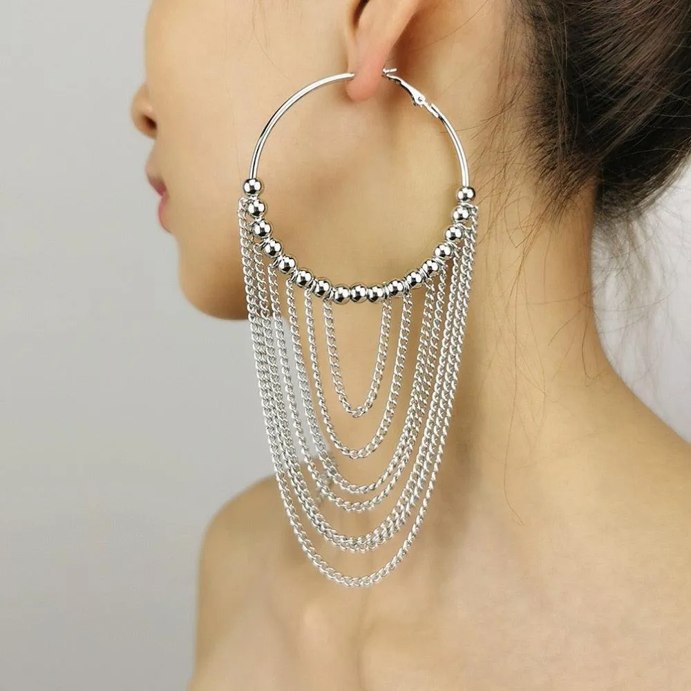 Boho Chic Round tassels Earrings