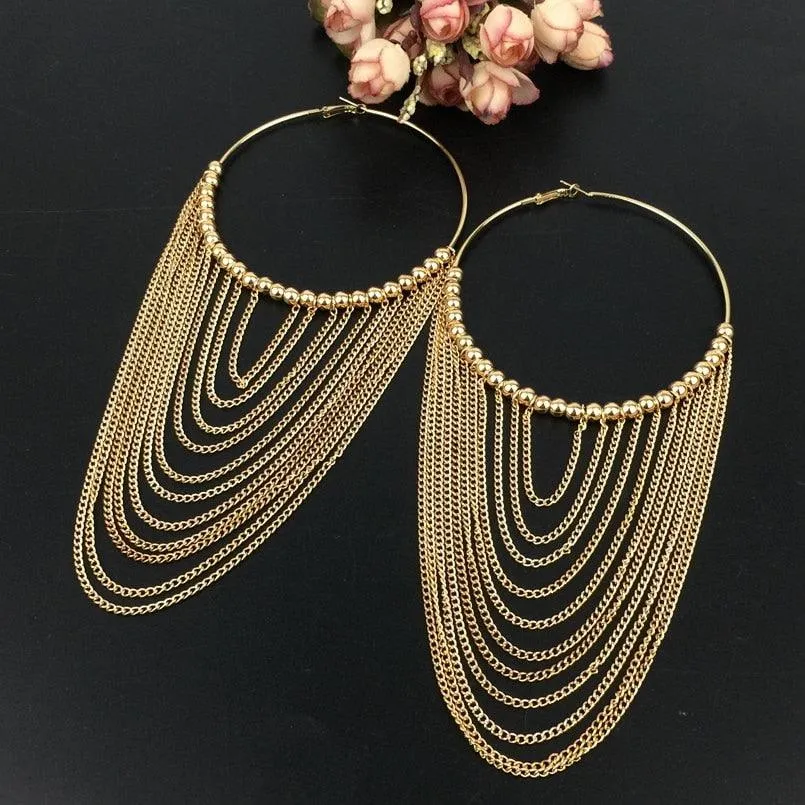 Boho Chic Round tassels Earrings