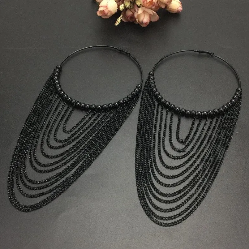 Boho Chic Round tassels Earrings