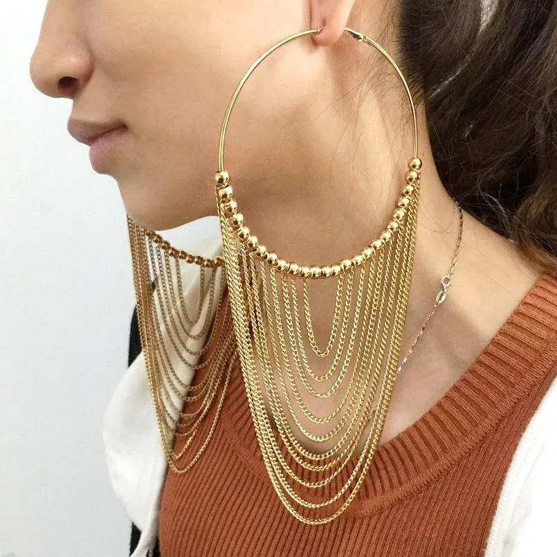 Boho Chic Round tassels Earrings