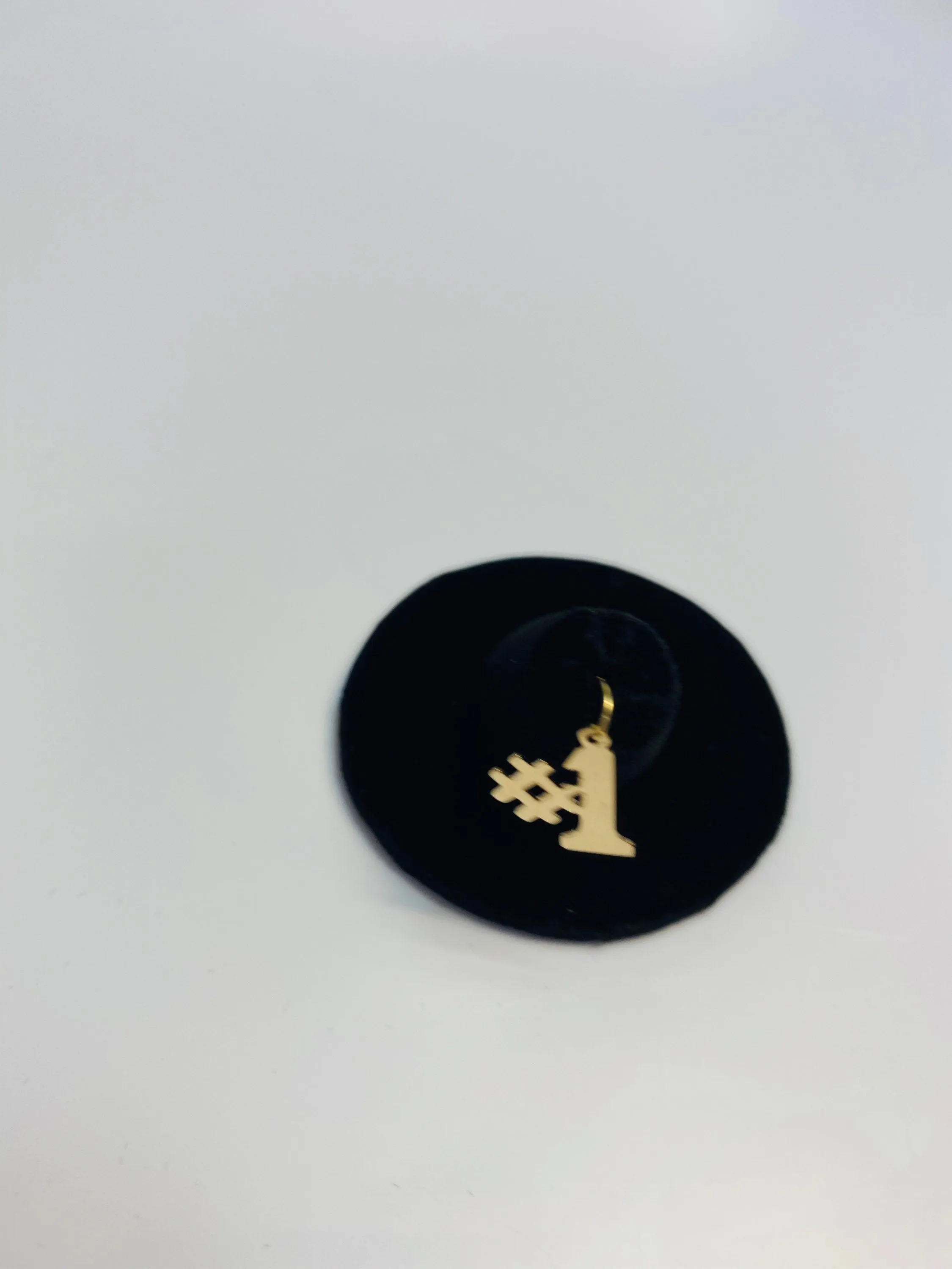 Bold 14k Gold Filled #1 Findings/Charms, 0.59mm X 14mm Sku 492-C