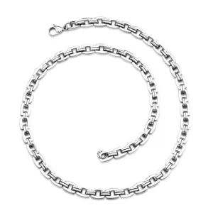 Bold and Heavy Mens Stainless Steel Necklace Style