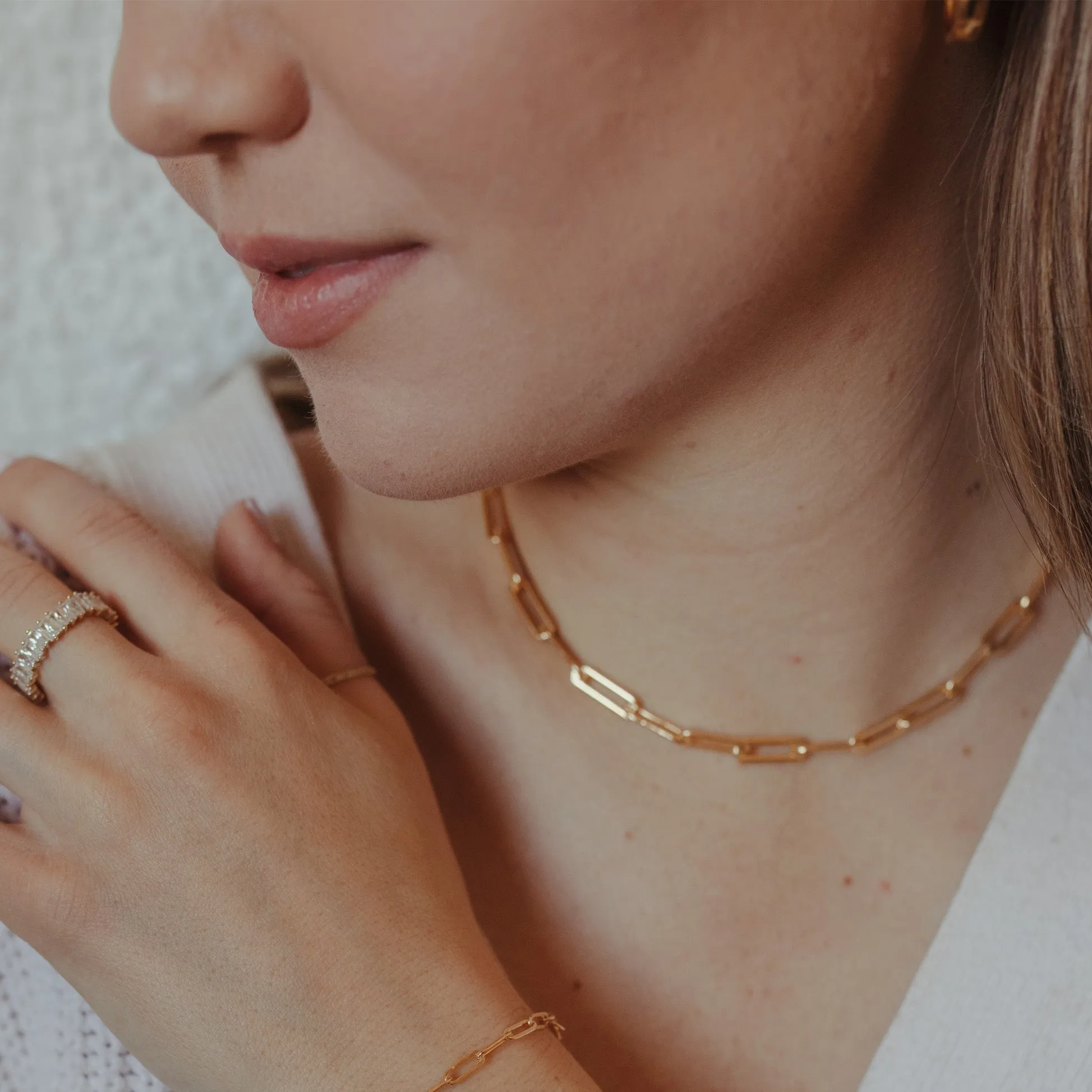Bold Paperclip Necklace