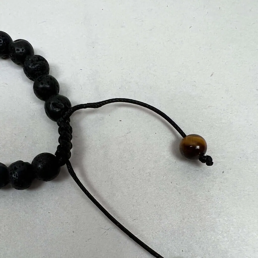 Bracelet, Lava Stone Style