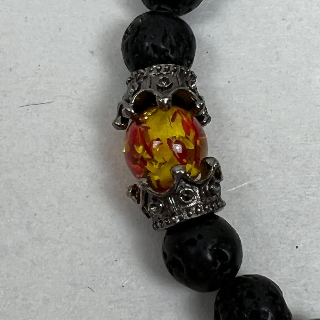 Bracelet, Lava Stone Style