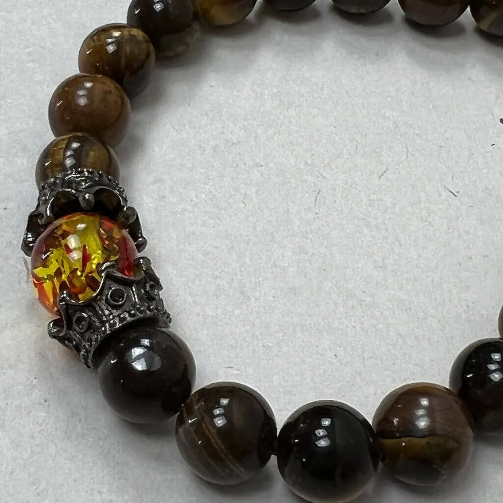 Bracelet, Lava Stone Style