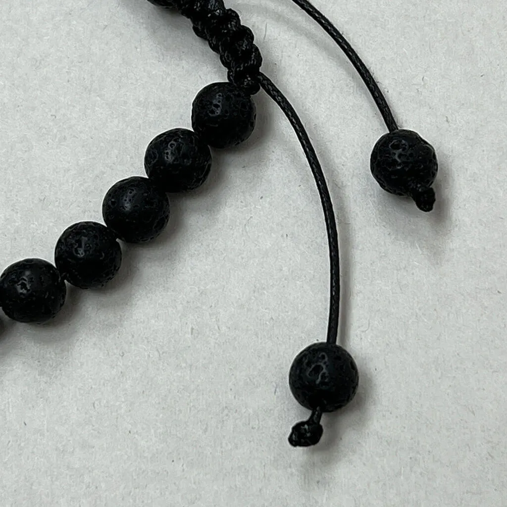 Bracelet, Lava Stone Style