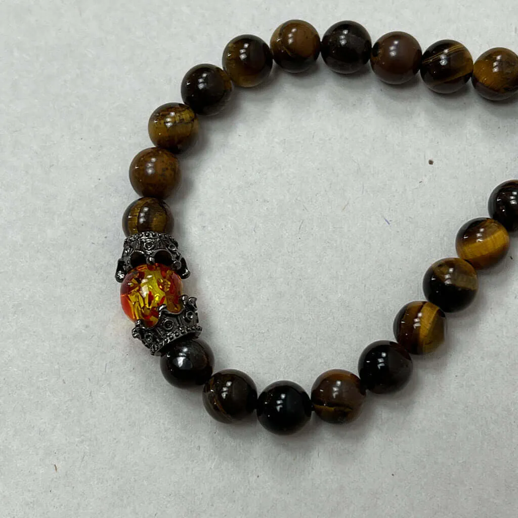 Bracelet, Lava Stone Style