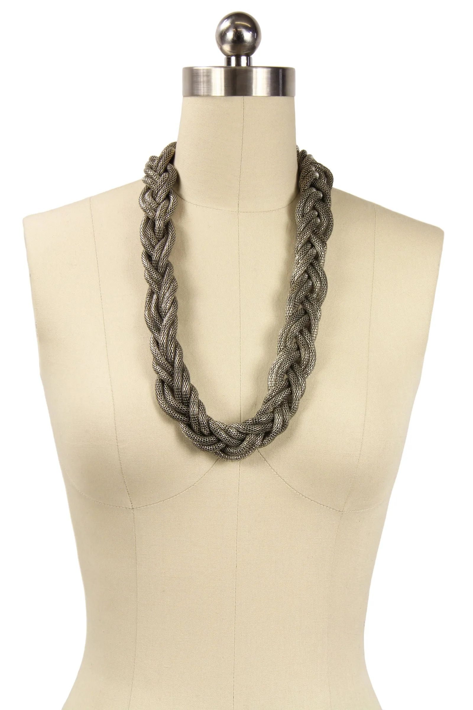 Braided Chain- Silver