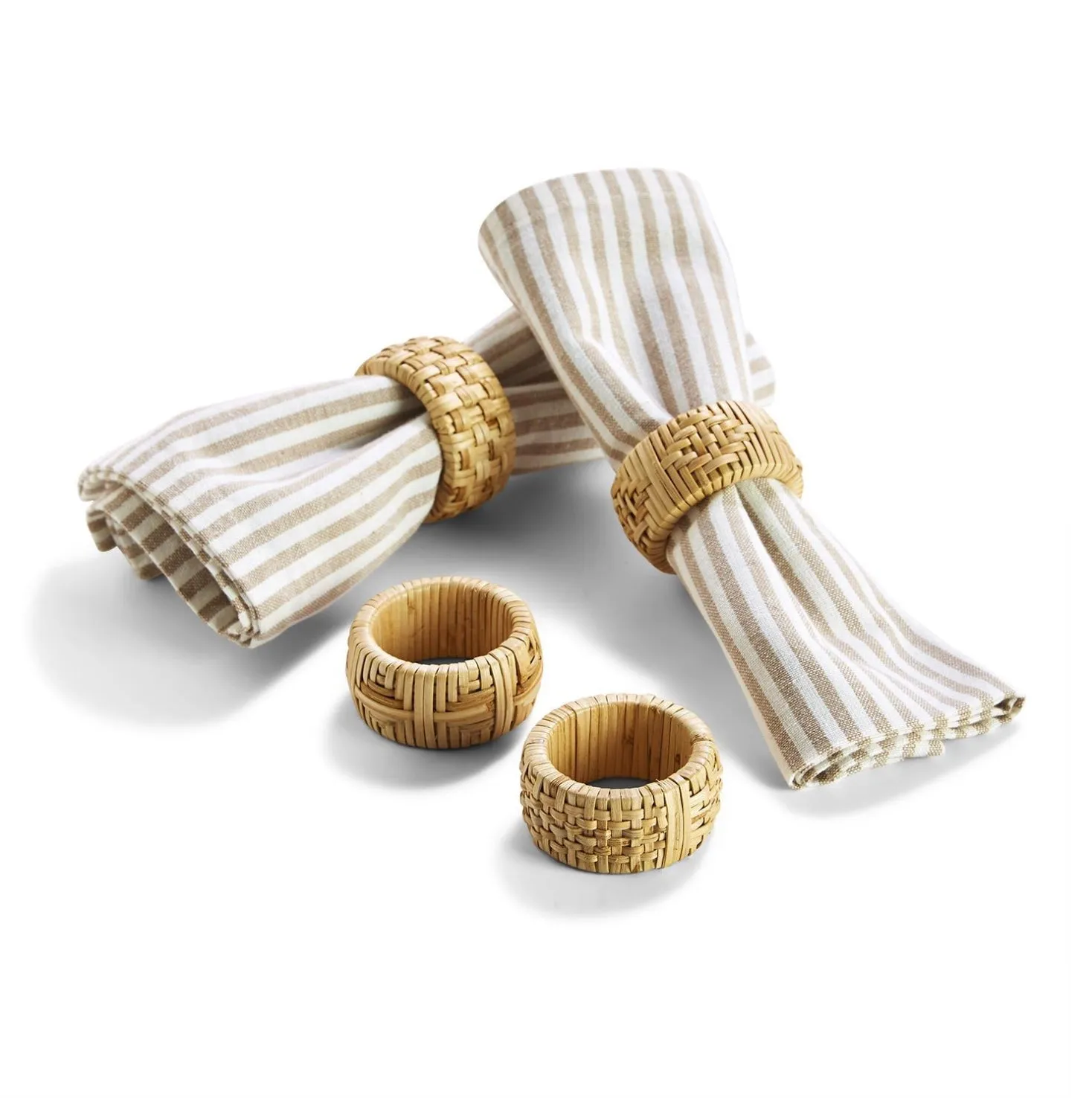 Cane Napkin Rings S/4