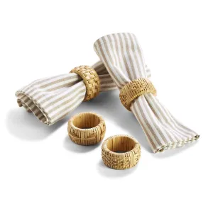 Cane Napkin Rings S/4