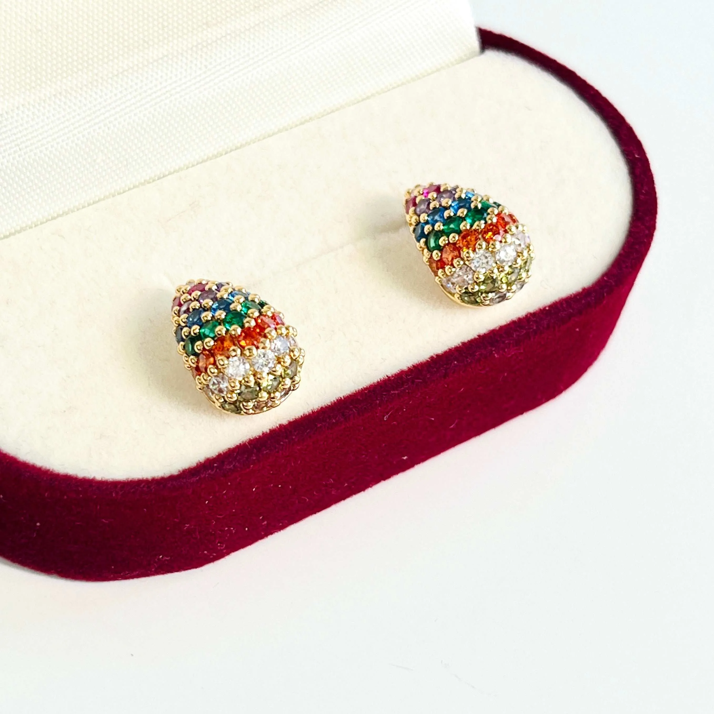 Chic Colorful Easter Egg Earrings