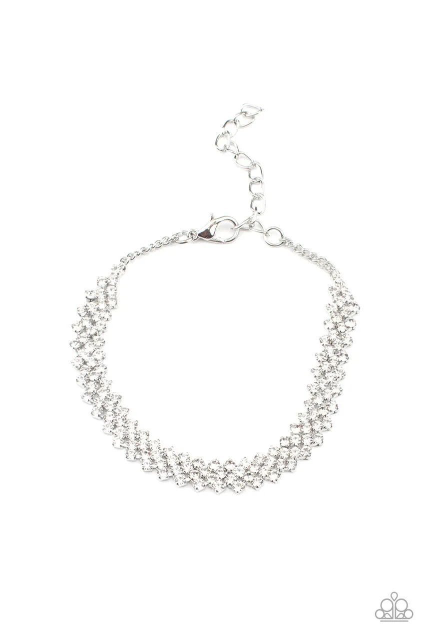 Chicly Candescent White Paparazzi Bracelet