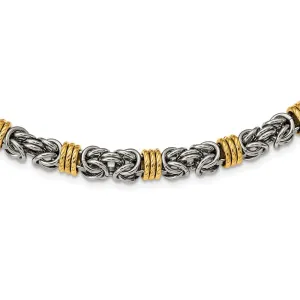 Chisel Stainless Steel Polished Yellow IP-plated 24 inch Necklace