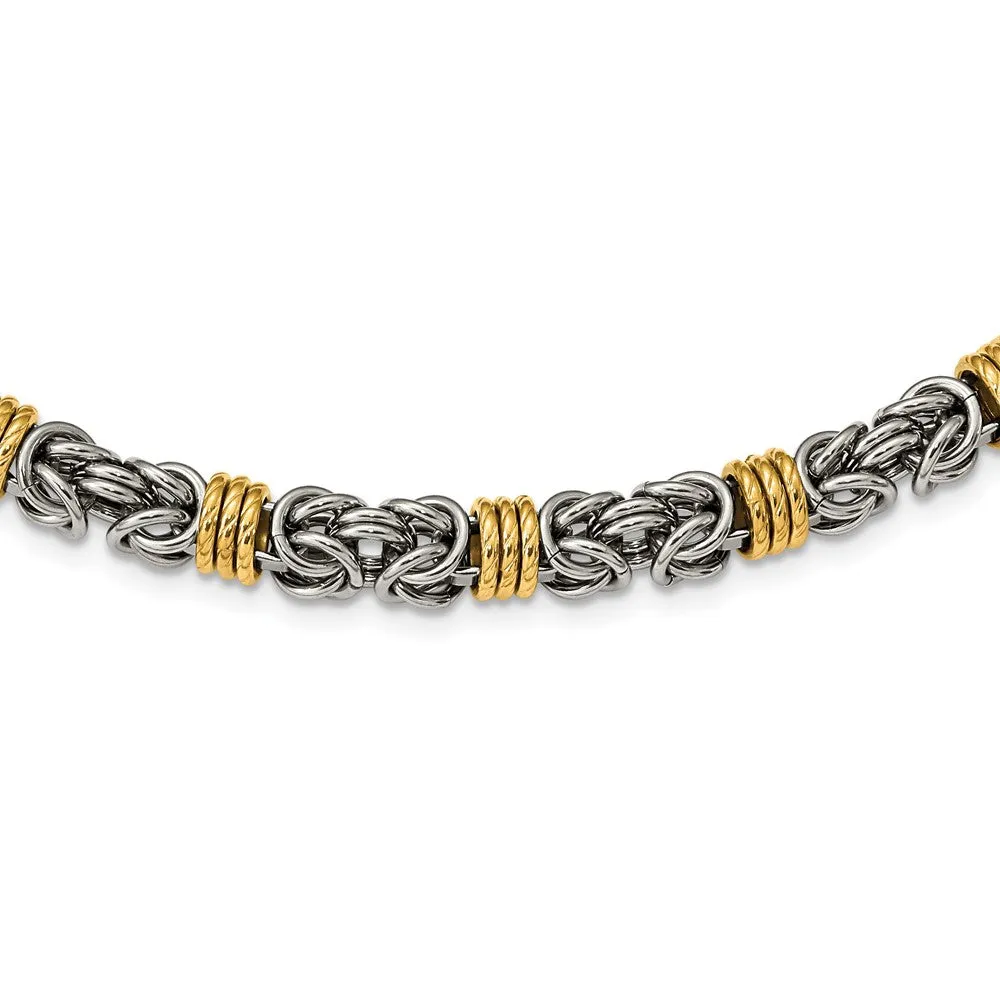 Chisel Stainless Steel Polished Yellow IP-plated 24 inch Necklace