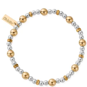 ChloBo Sparkle Ball Bracelet - Two Tone