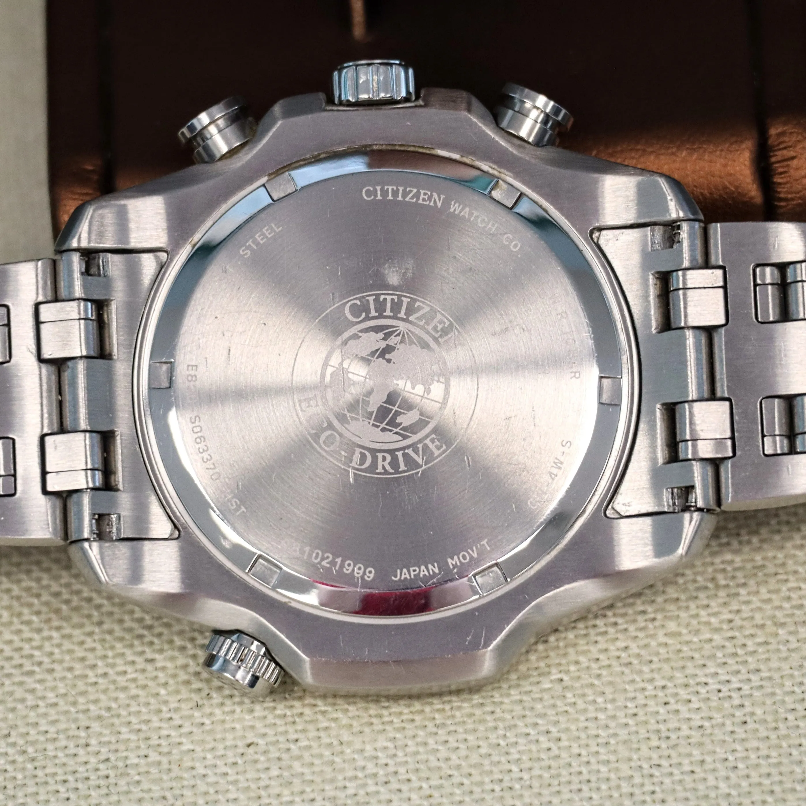 CITIZEN Brycen Chronograph Watch Ref. BL5400-52A Eco-Drive Perpetual Calendar Wristwatch