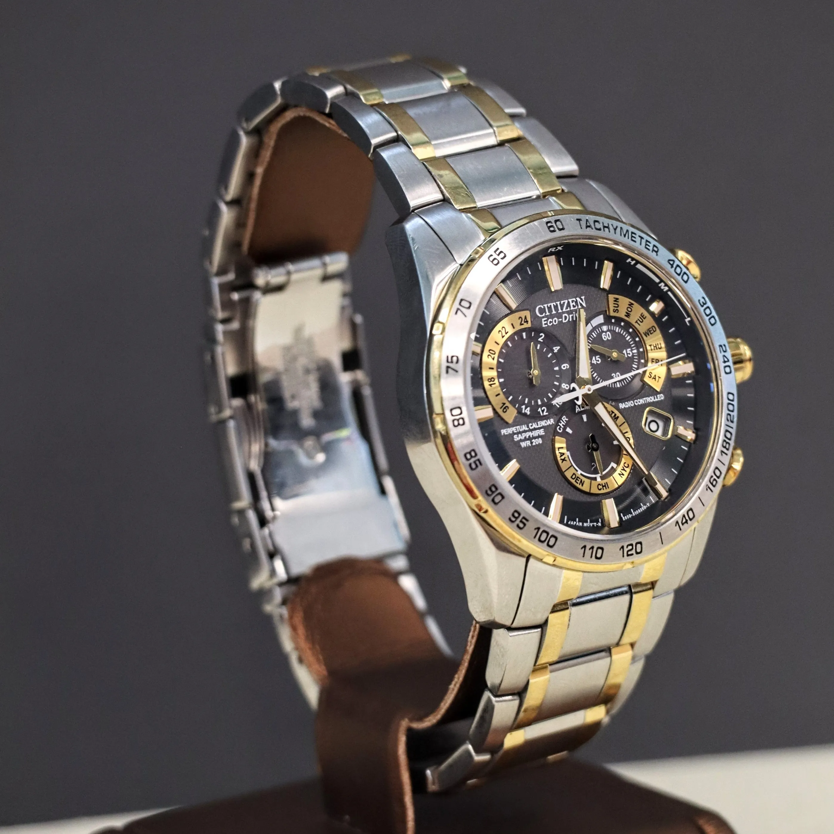 CITIZEN PCAT Watch Perpetual Calendar Ref. AT4004-52E Radio Controlled Eco-Drive Wristwatch