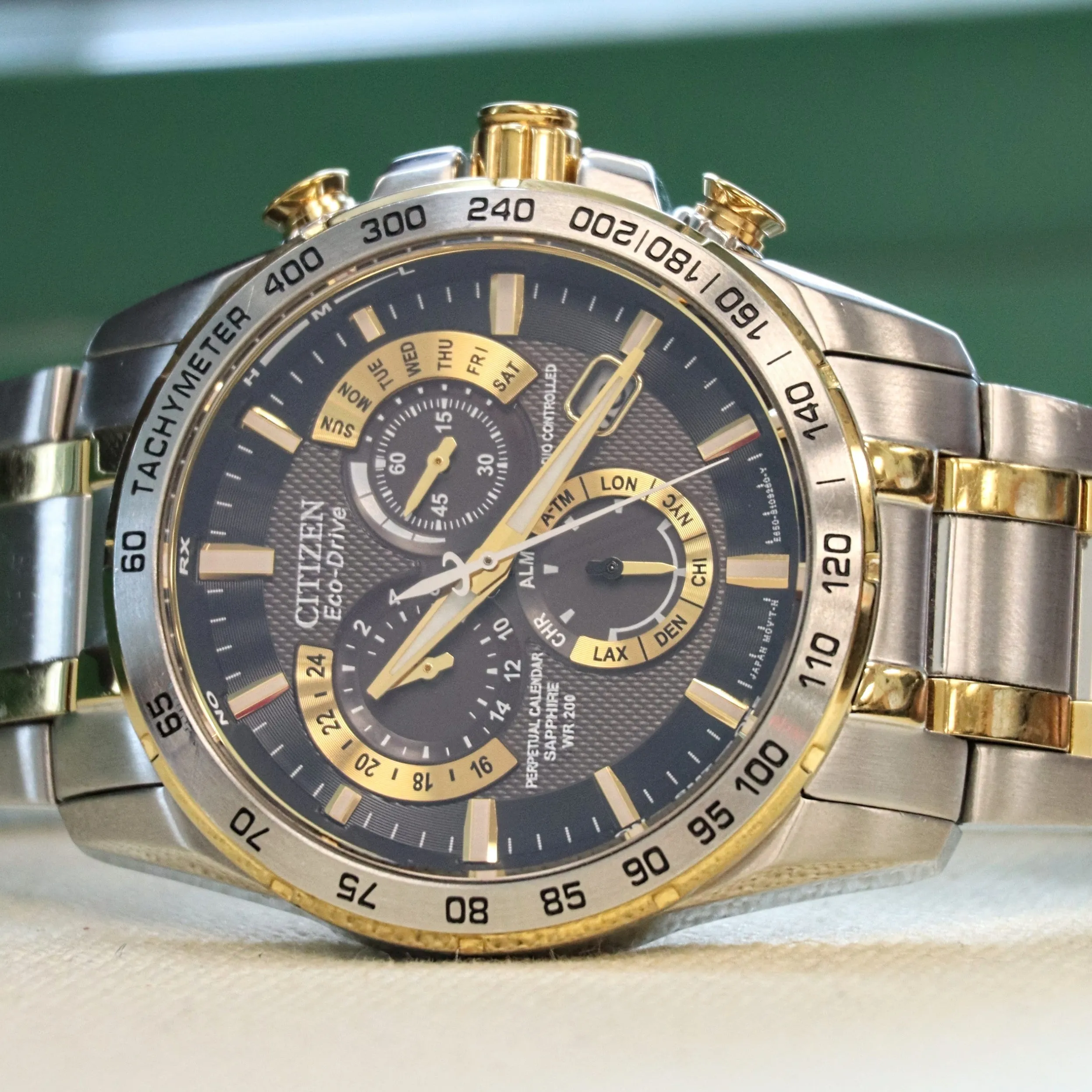 CITIZEN PCAT Watch Perpetual Calendar Ref. AT4004-52E Radio Controlled Eco-Drive Wristwatch