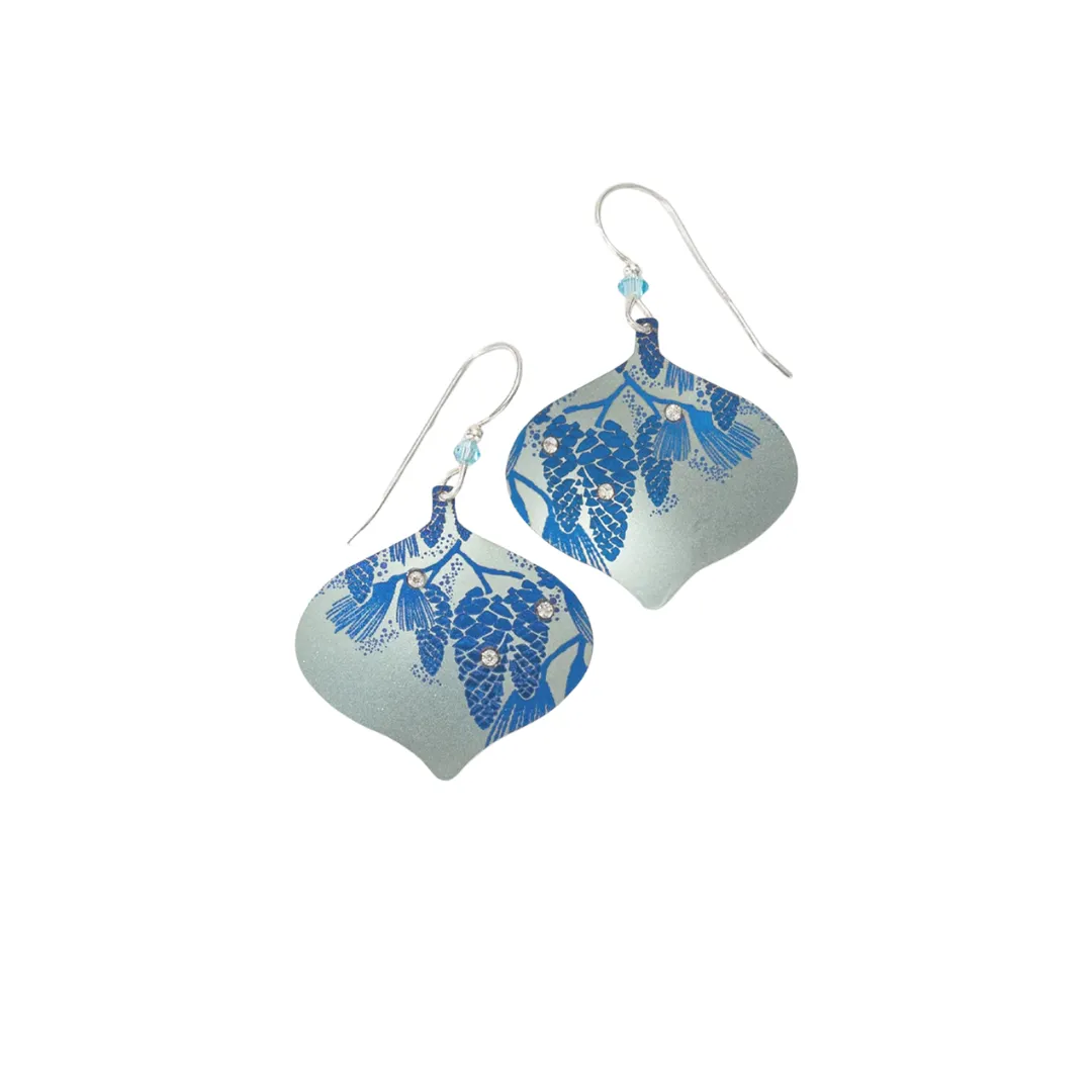 Clara Ornament Earrings in Ice Blue