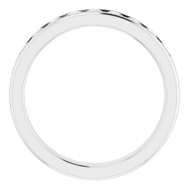 Classic 1.0 ctw Channel Set Round Diamond Men's Band