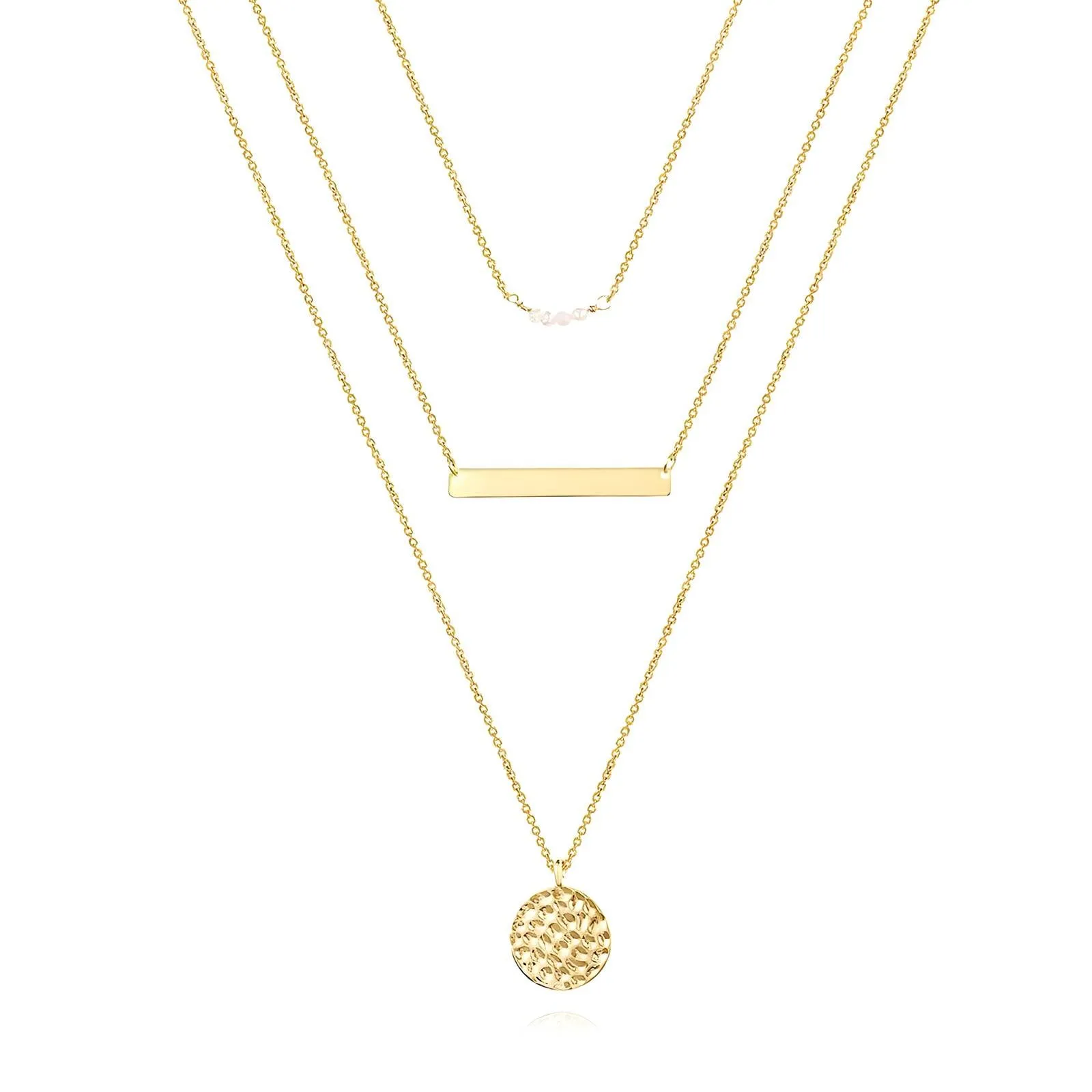 Classic Chain Necklace in 18K Gold Plated Steel