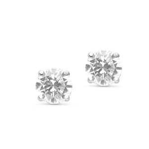 Classic Round Diamond Solitaire Studs - 1.8 Carat