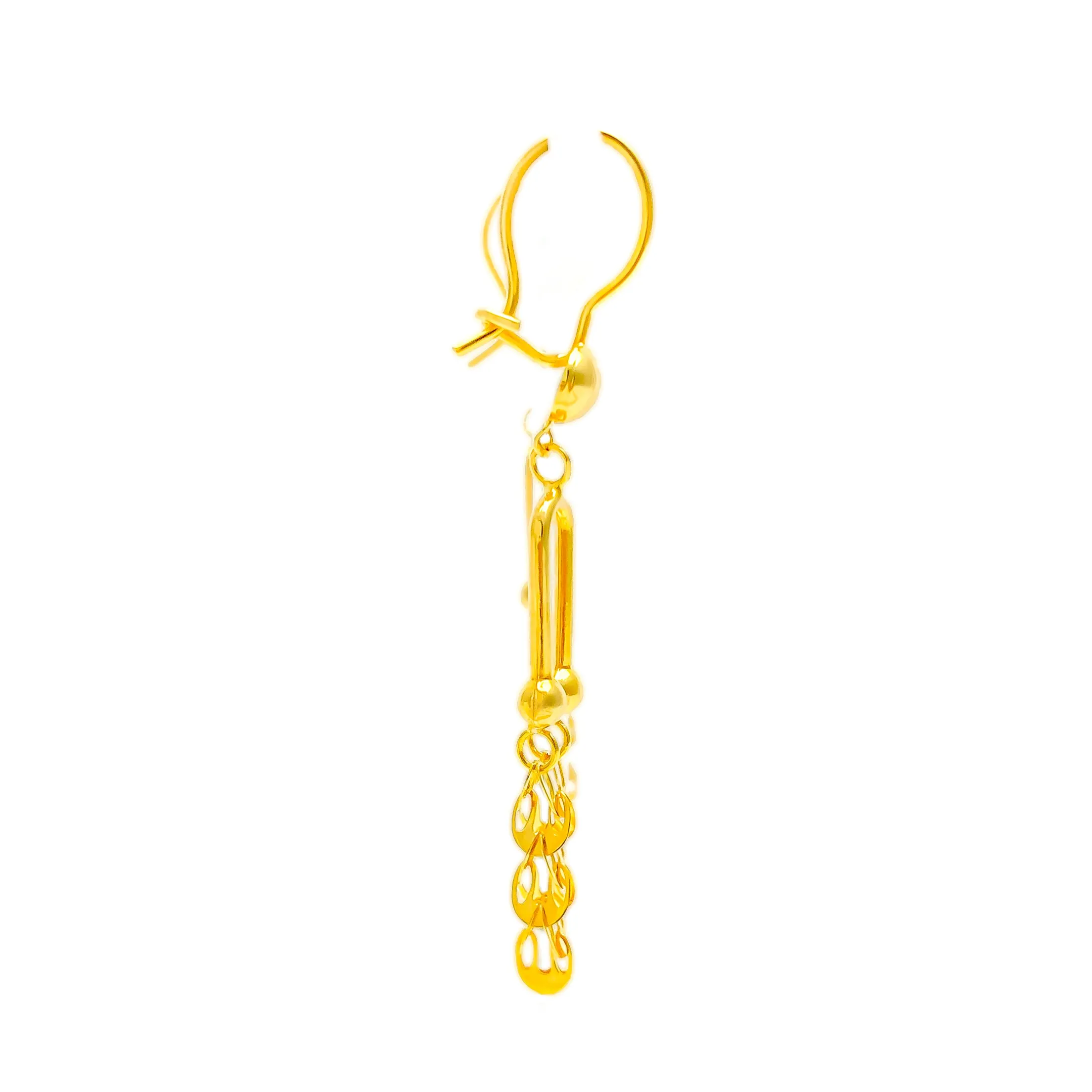 Classy Chic 21k Gold Hanging Earrings