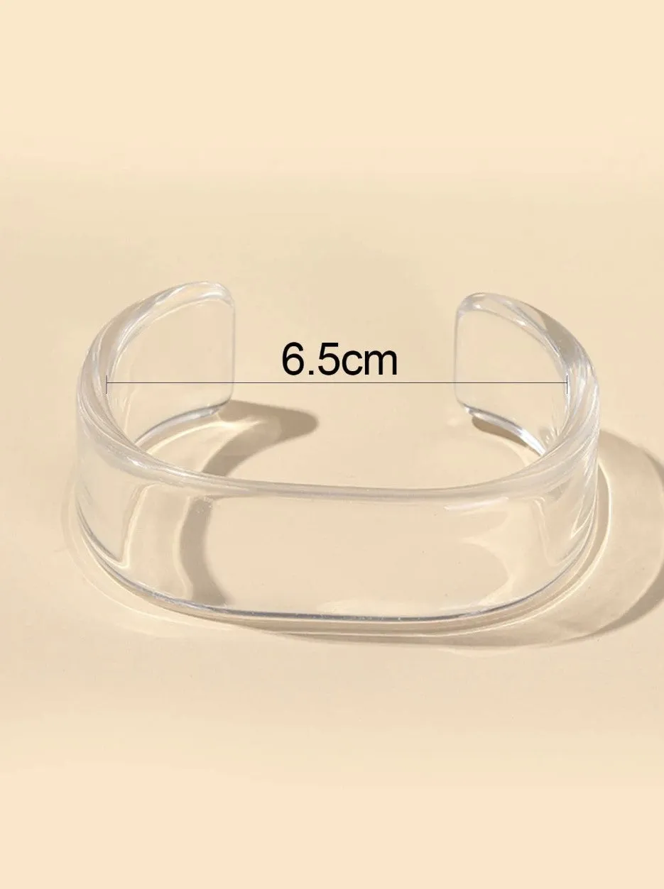 Clear Chunky Bracelets