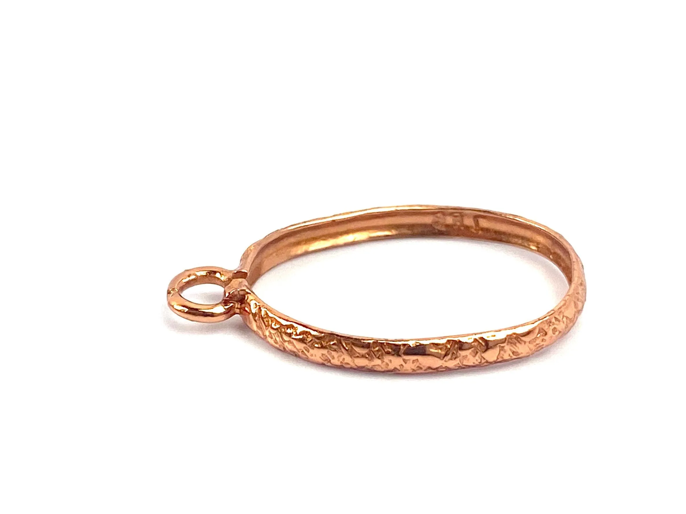 Copper crimp bezel cap , Sku#CP9127