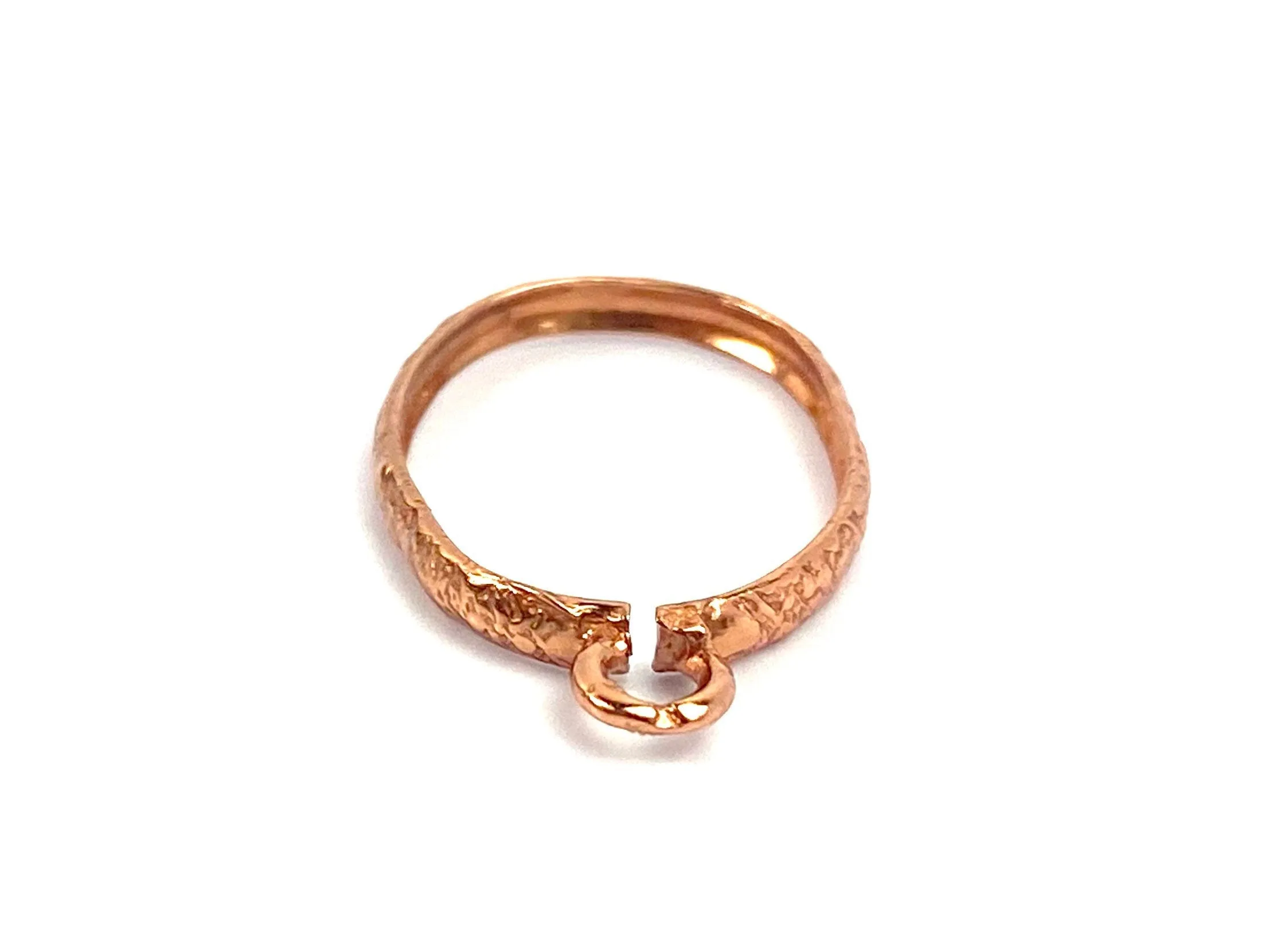 Copper crimp bezel cap , Sku#CP9127
