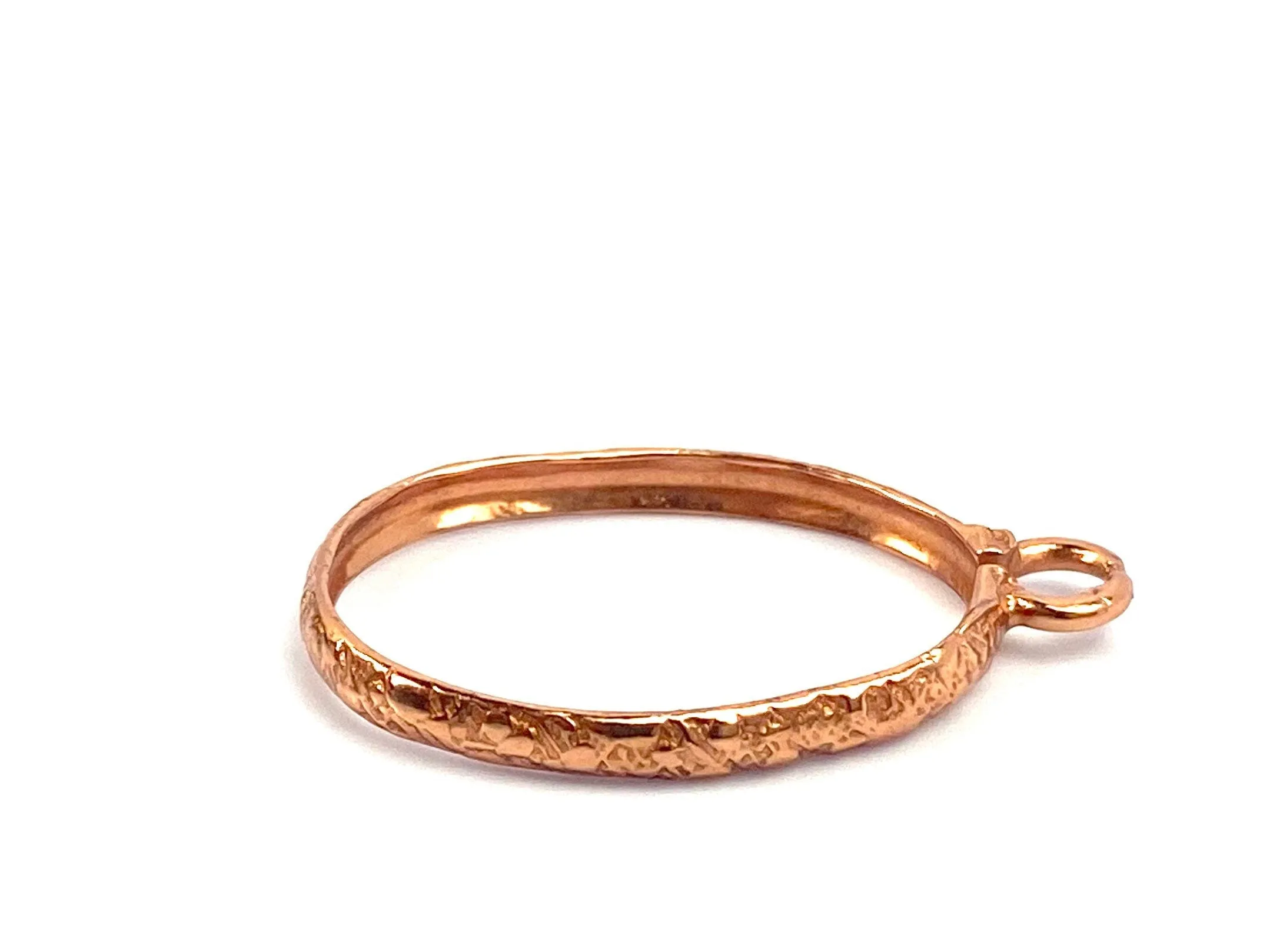 Copper crimp bezel cap , Sku#CP9127
