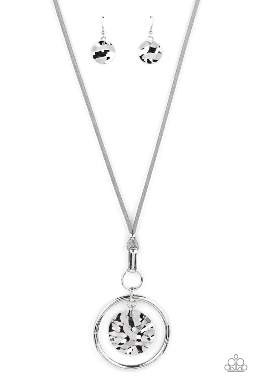 CORD-inated Effort Silver Paparazzi Necklace